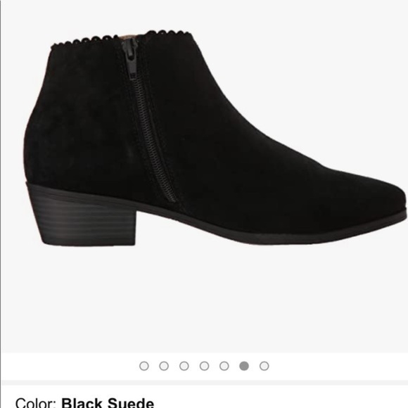 Jack rogers black kali suede ankle boots with bow - Picture 4 of 10